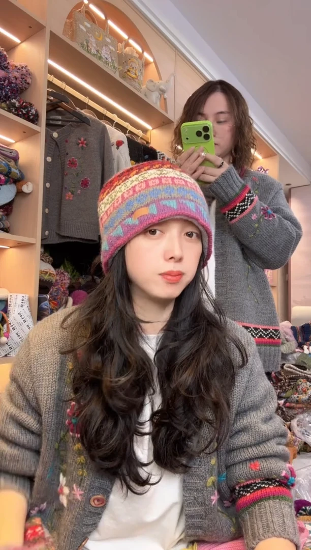 纯棉康***园百羊毛冷帽788