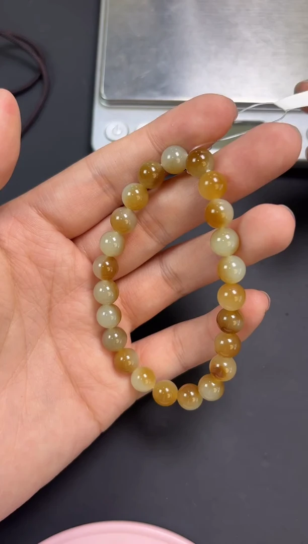 【闪购商品】和田玉手串未镶嵌若羌微色差卡8