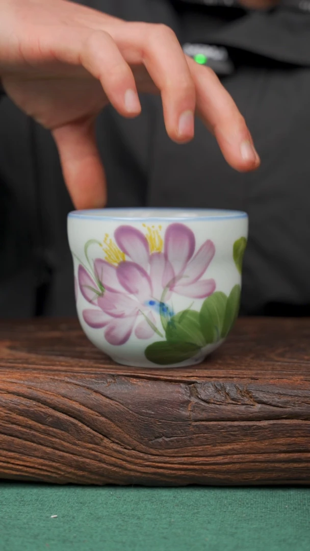 【闪购商品】瓷片41景德镇杯釉下手工手绘瓷器