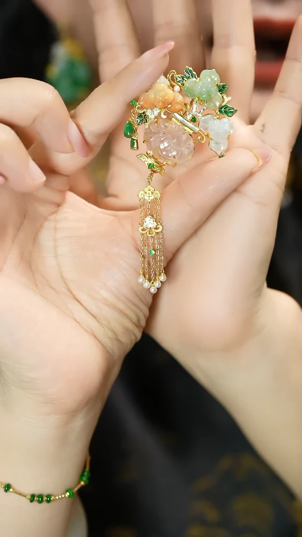 【闪购商品】水晶胸针银S925镶嵌支持48小时鉴赏