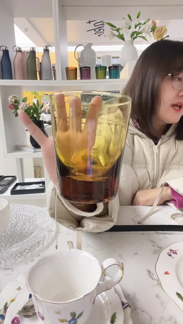 诺比尔 琥珀色 水杯