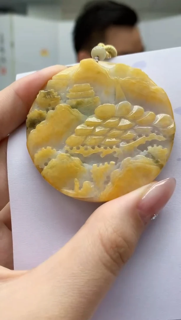 【闪购商品】定制翡翠未镶嵌1502jw-毛货挂件10