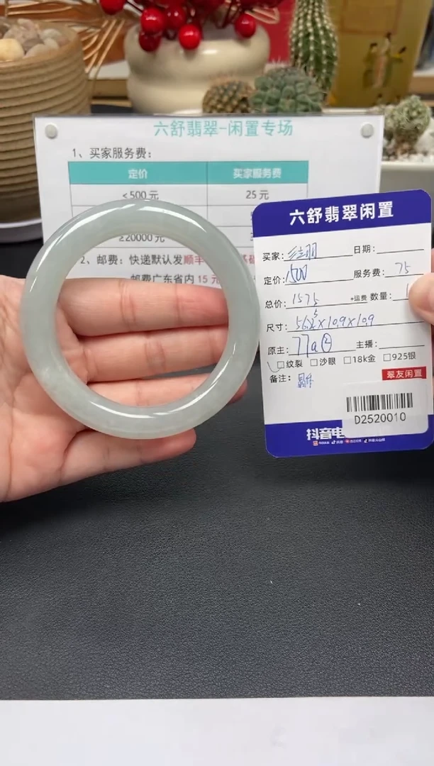 未镶嵌手镯翡翠?***?D2520010