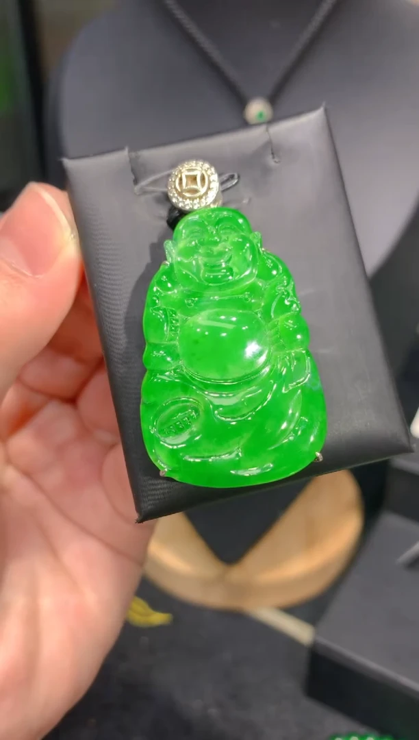 颈饰银S925镶嵌翡翠46一季