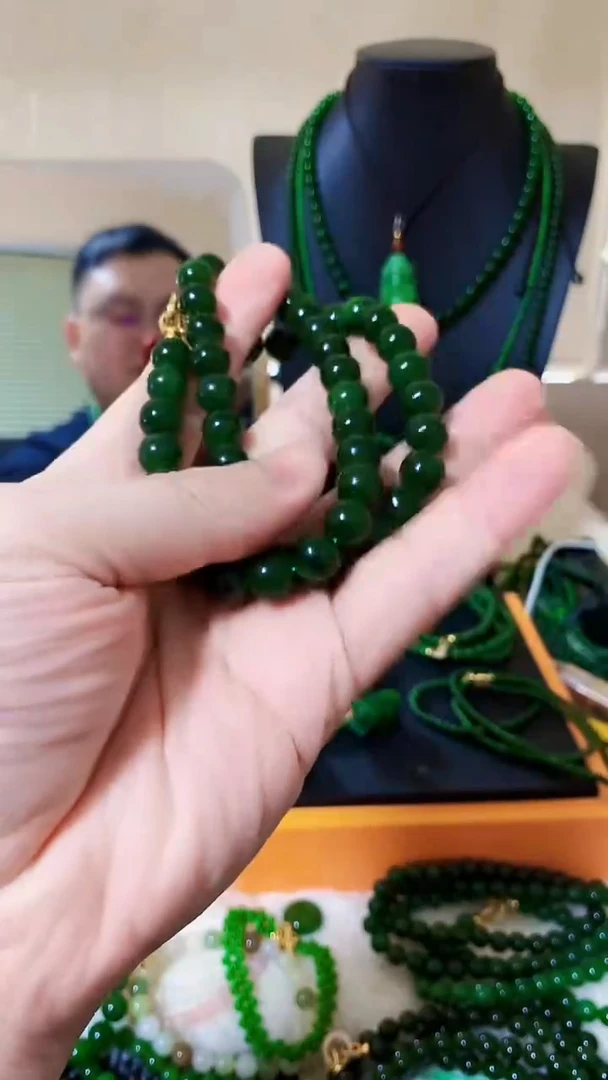 和田玉（碧玉）未镶嵌项链10