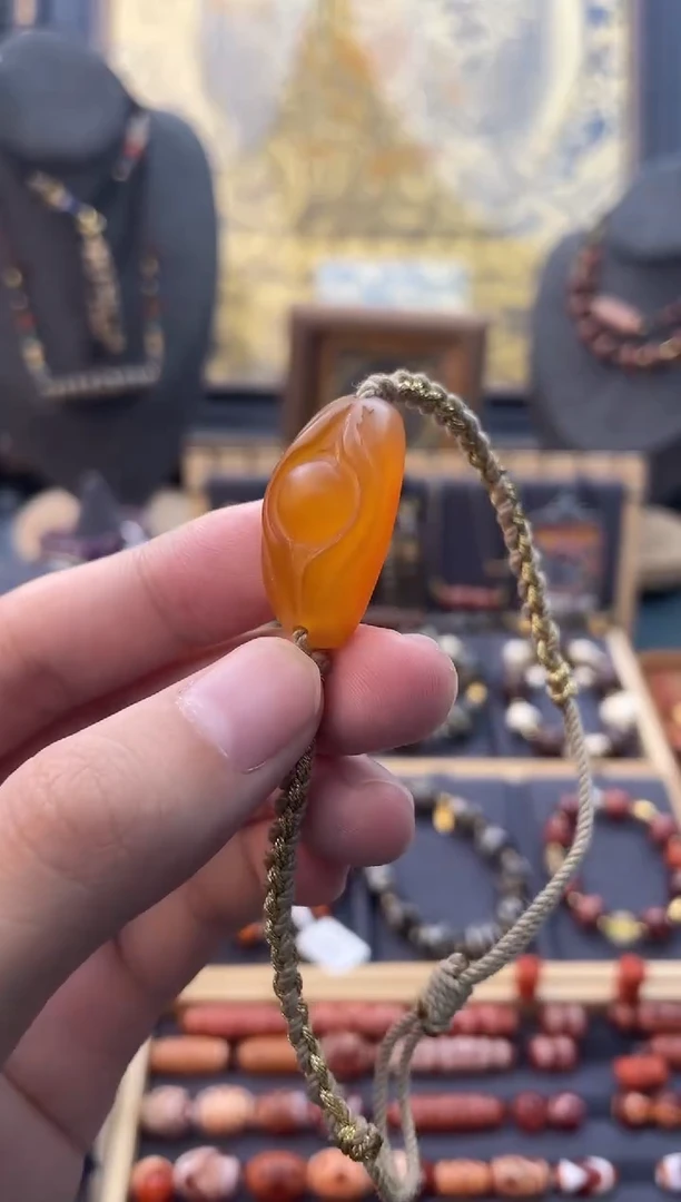 未镶嵌颈饰玛瑙/玉髓f眼锁骨链