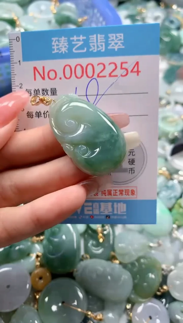 翡翠未镶嵌颈饰2254
