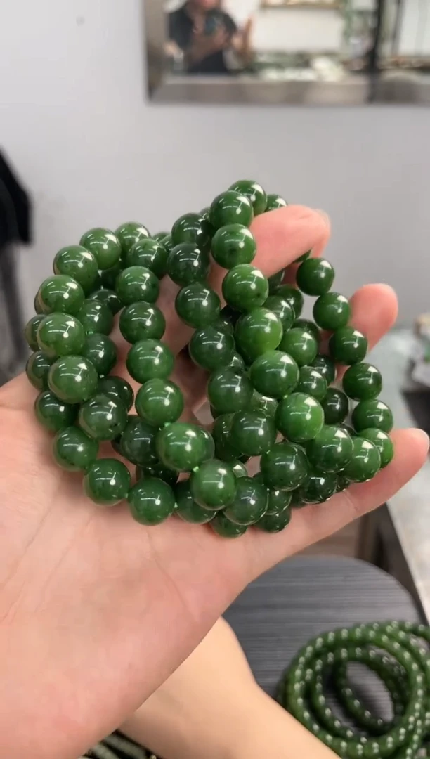 手串未镶嵌和田玉新疆碧玉手串卡12微色差多样性发其一