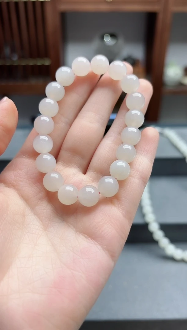 【闪购商品】和田玉手串未镶嵌藕粉手串HX
