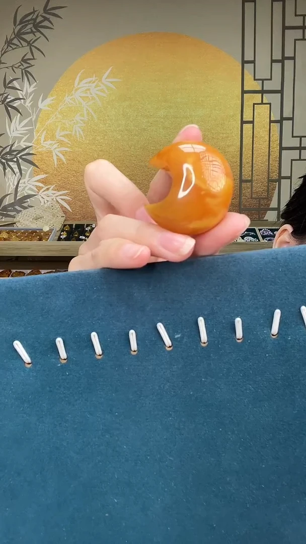 裸石琥珀未镶嵌十**光绑绳天然蜜蜡A2078