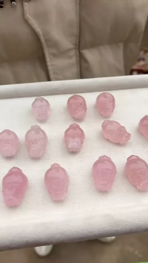 【闪购商品】水晶摆件未镶嵌粉水晶龙龟多样性发一个