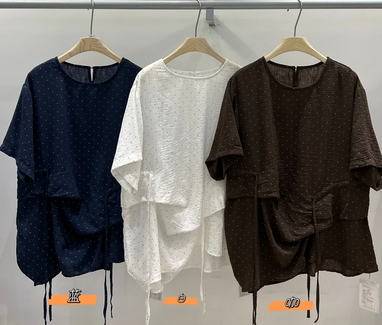 叨叨推荐款 We#45387#波点衬衫上衣  FL