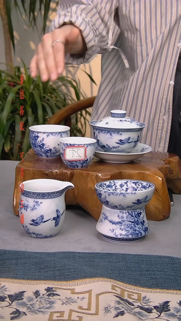 简装家用款6件套 白瓷陶瓷茶具