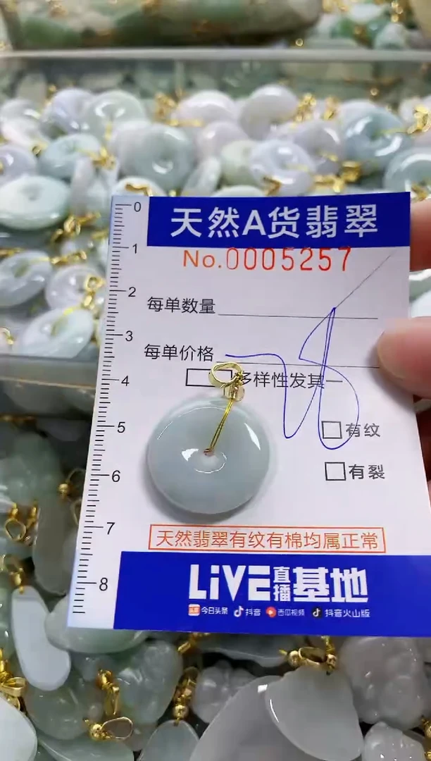 颈饰未镶嵌翡翠天然A货翡翠