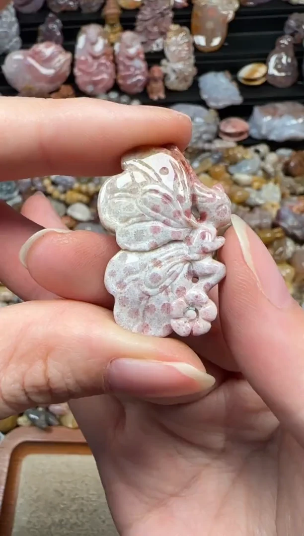 颈饰未镶嵌硅化珊瑚（珊瑚玉）467