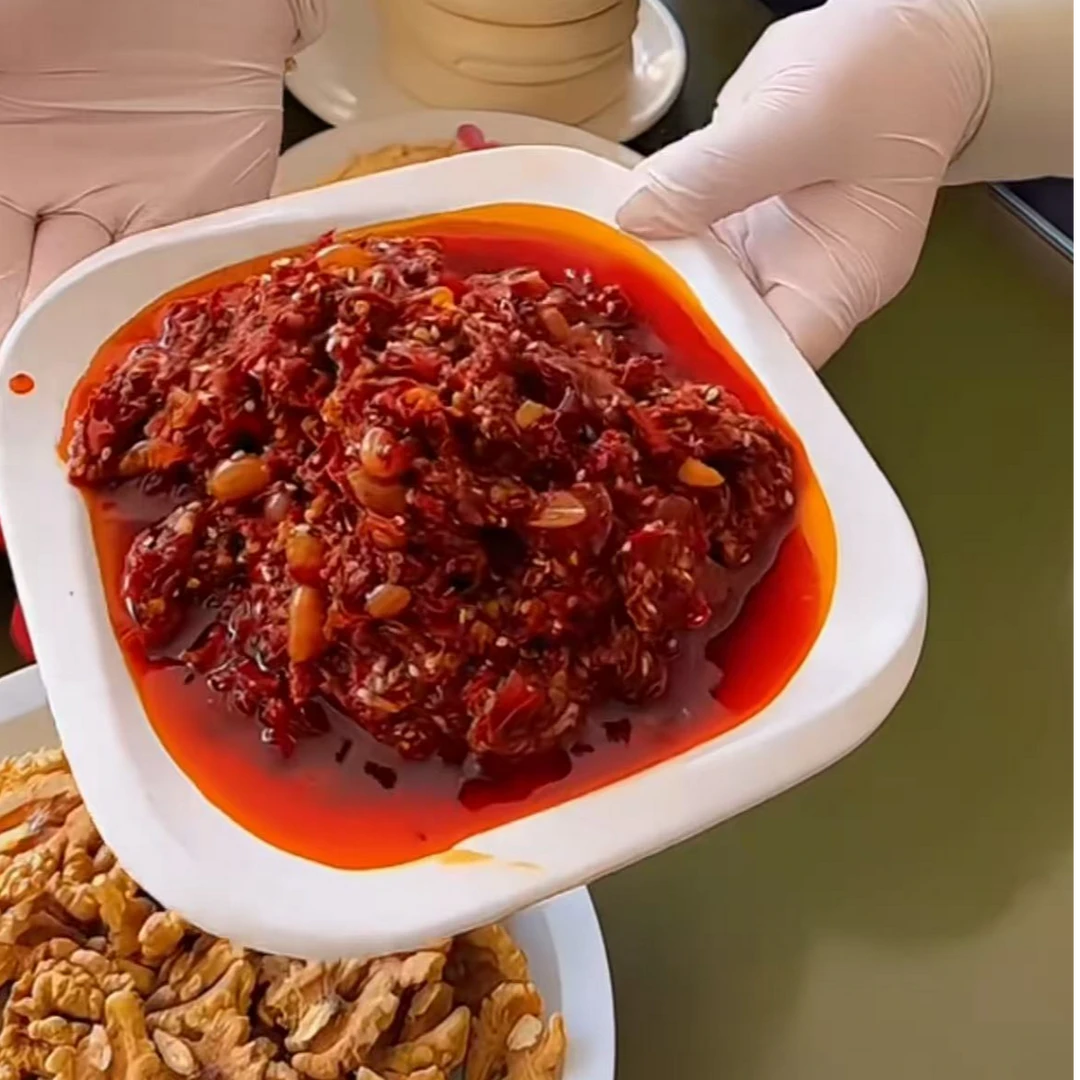 西北甘肃清真特色手工制作辣椒酱