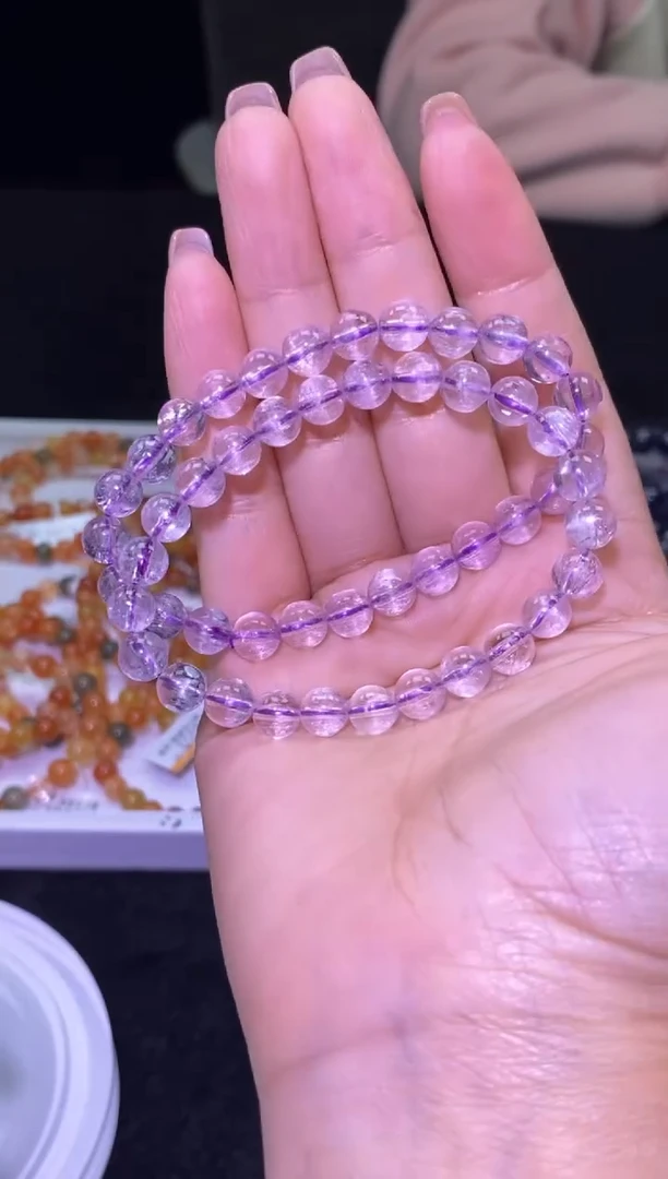未镶嵌锂辉石单圈毕业级冰透拉丝紫锂辉-A19-多样性发其一