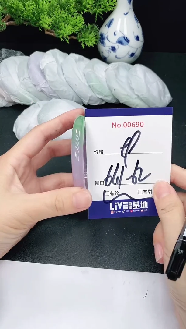 未镶嵌手镯翡翠690