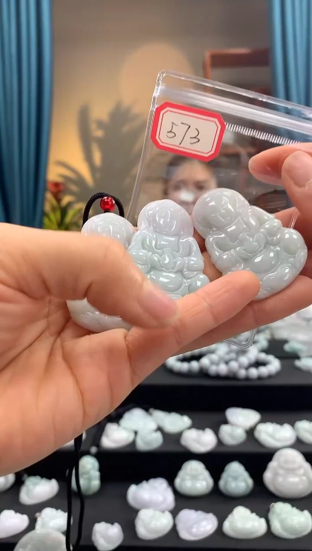 翡翠未镶嵌颈饰观音573多样性发一件