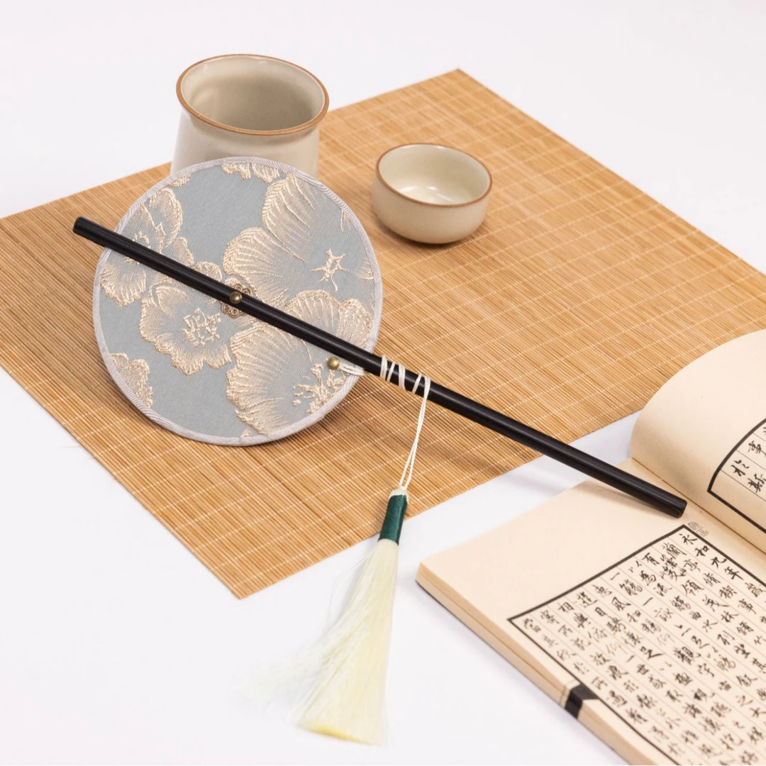 南京云锦博物馆【扶光腰扇】装饰新中式腰扇小团扇