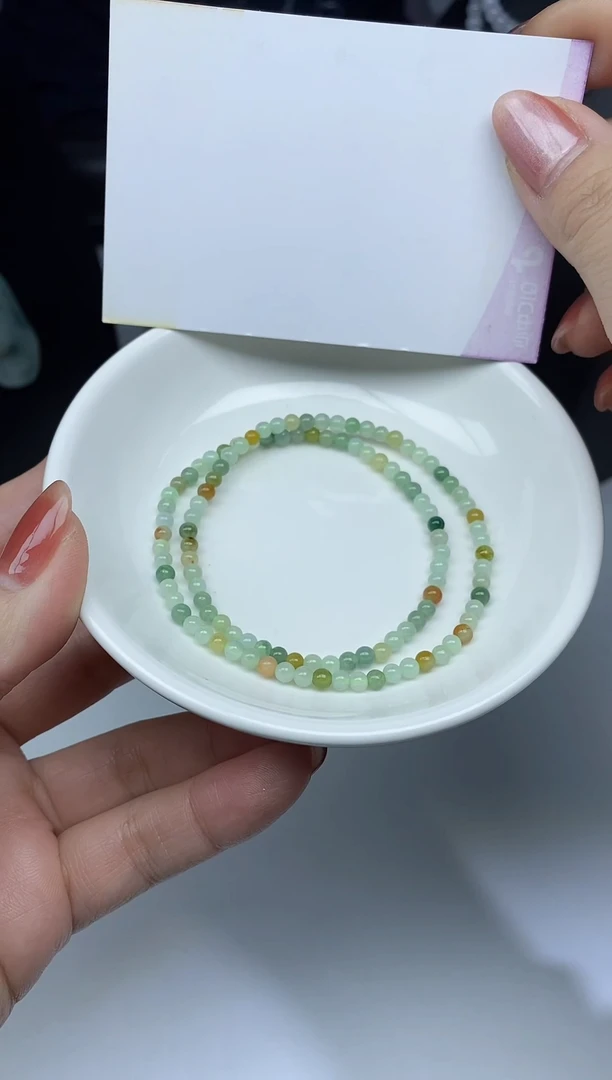 【闪购商品】翡翠手链未镶嵌天然缅甸翡翠A货手串