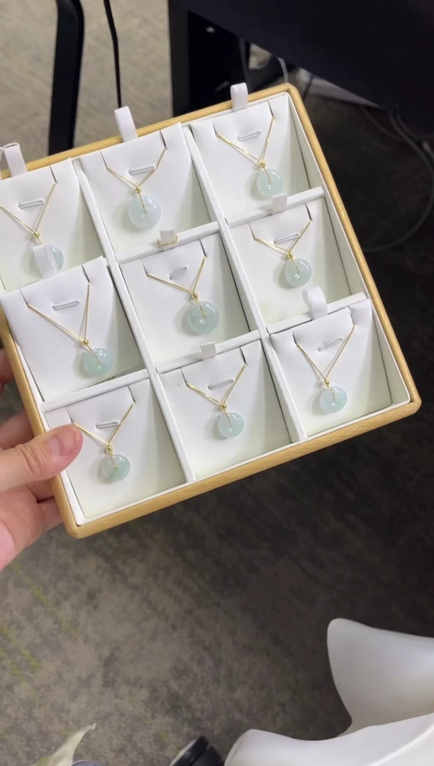 翡翠银S925镶嵌项链L274  /多样性发一件（小）