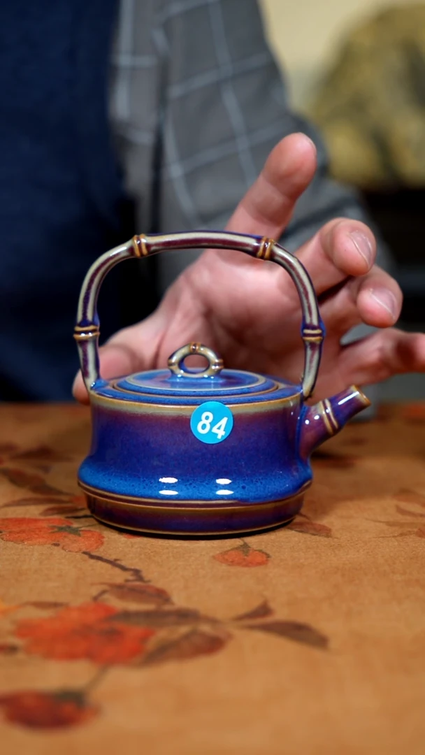 摆件陶世**头钧瓷茶器摆件