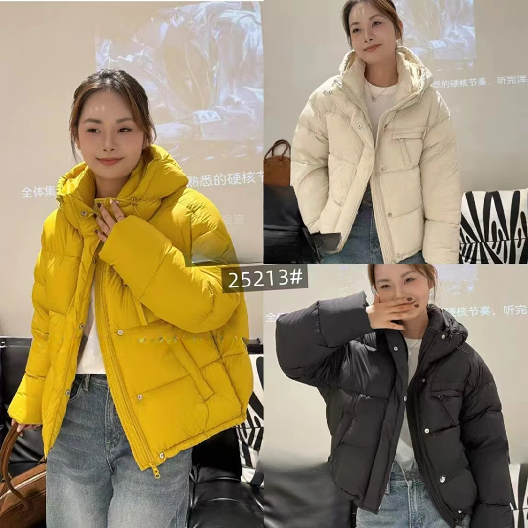 CK 25213新款时尚时尚高端泡芙连帽羽绒服