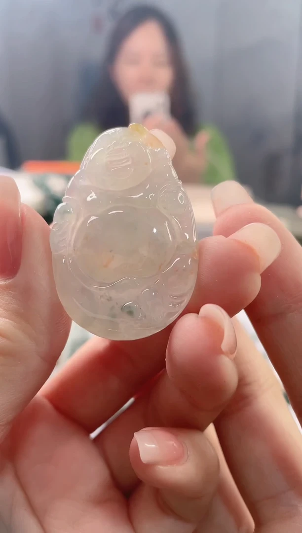 翡翠未镶嵌吊坠(不含链)双彩佛公