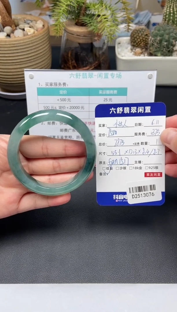 翡翠手镯未镶嵌D2513076