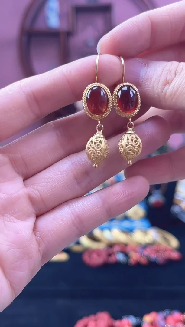 非遗 花丝镶嵌  耳环