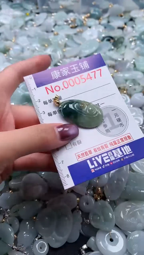 翡翠未镶嵌吊坠(不含链)5477
