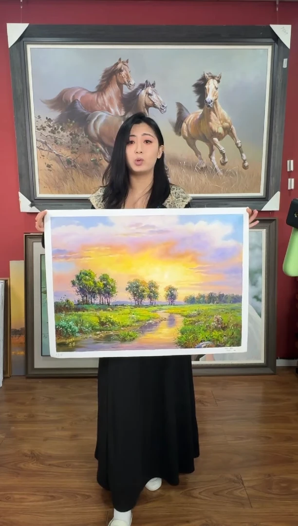 油画【11号】约50*70cm丨朝鲜原创纯手绘孤品油画丨顺丰包邮