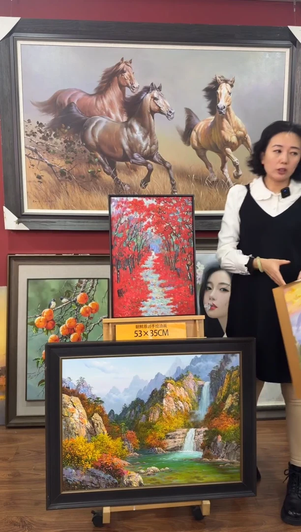 油画【6号】约53*35cm丨朝鲜原创纯手绘孤品油画丨顺丰包邮