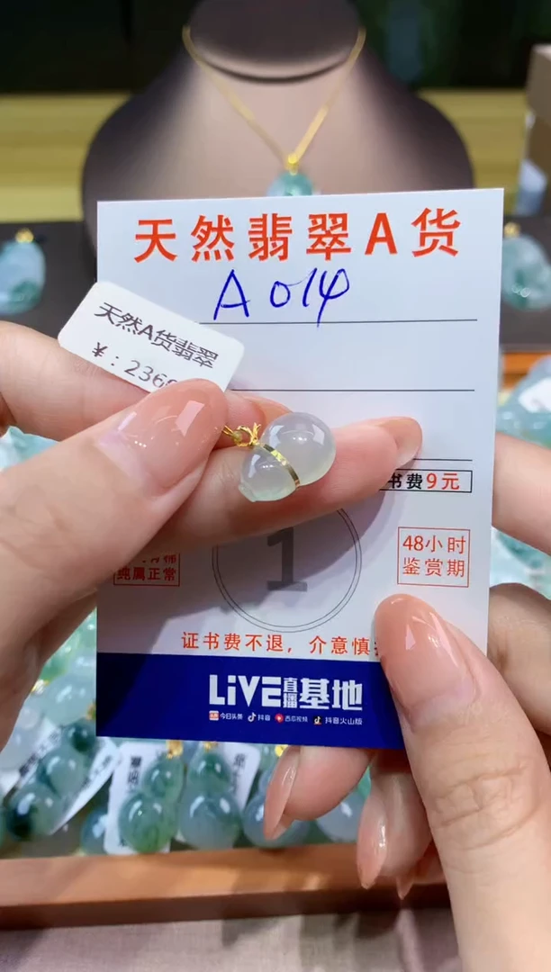 翡翠未镶嵌颈饰天然缅甸a货翡翠