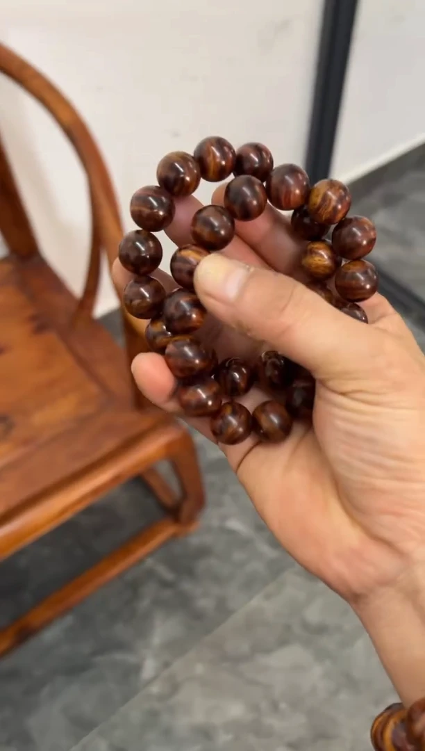 手串/手链黄花梨/降香黄檀1.5虎皮纹手串