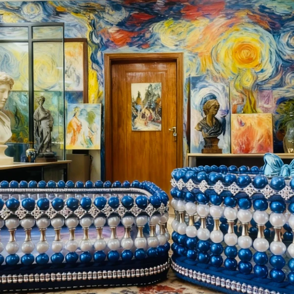 串珠收纳盒水果盘桌面收纳盒轻奢套装客厅