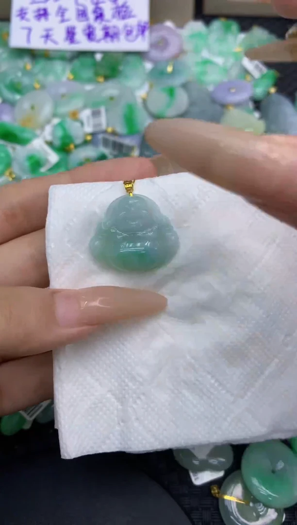 颈饰未镶嵌翡翠天然缅甸A货翡翠