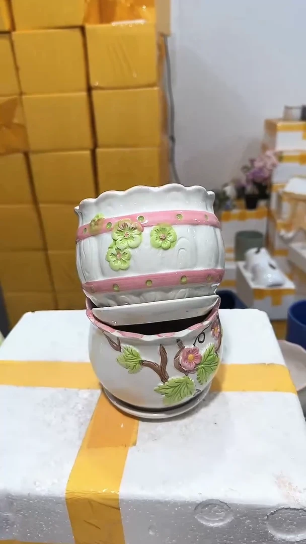 高温陶瓷花盆+13-18