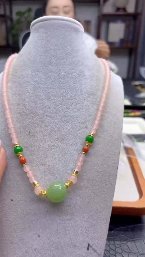 毛衣链未镶嵌和田玉DIY款M11