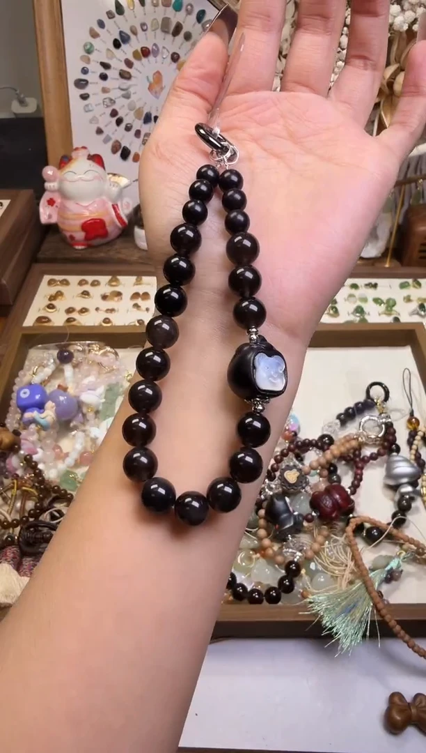 水晶摆件未镶嵌手机挂