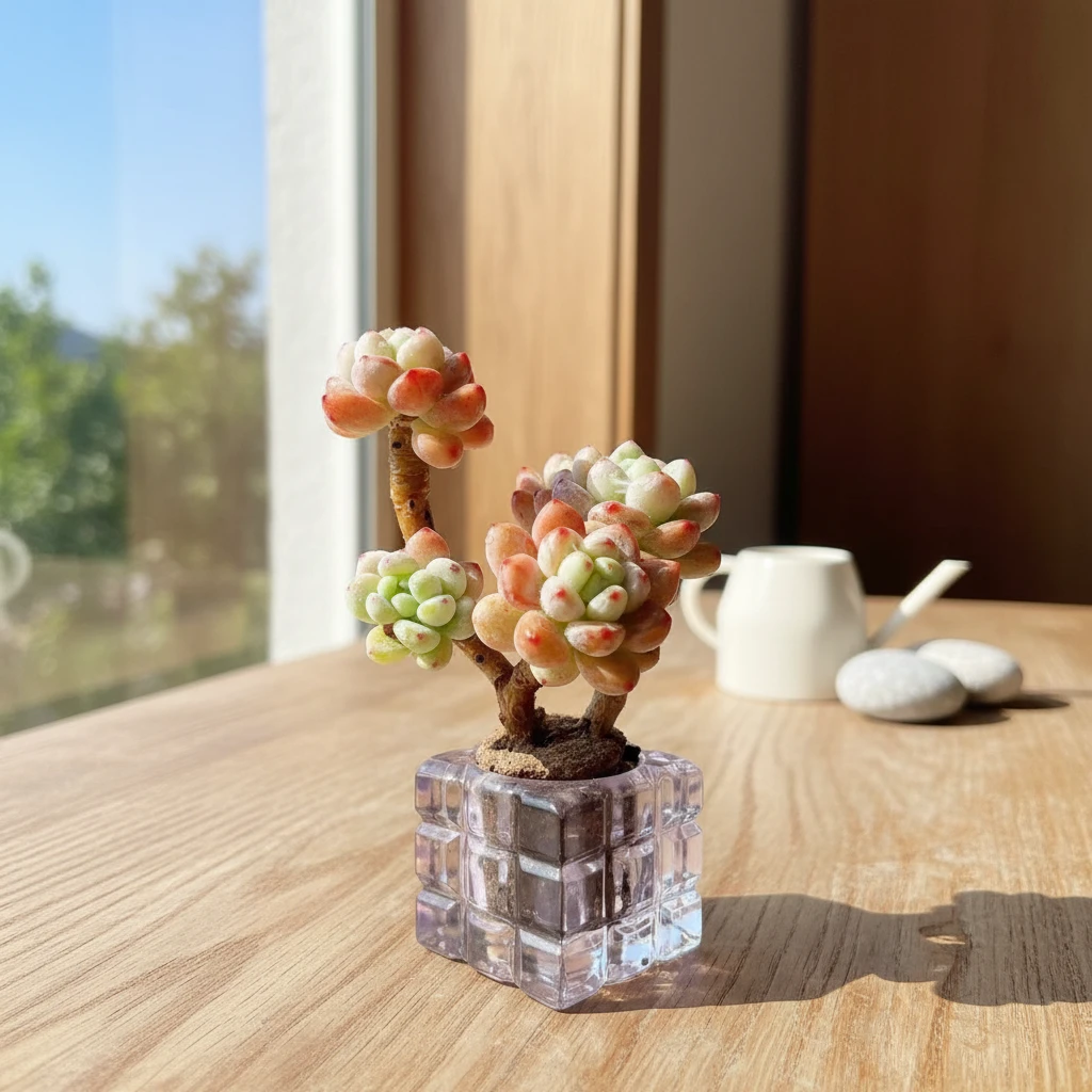 无土劳尔1颗(含紫晶花器