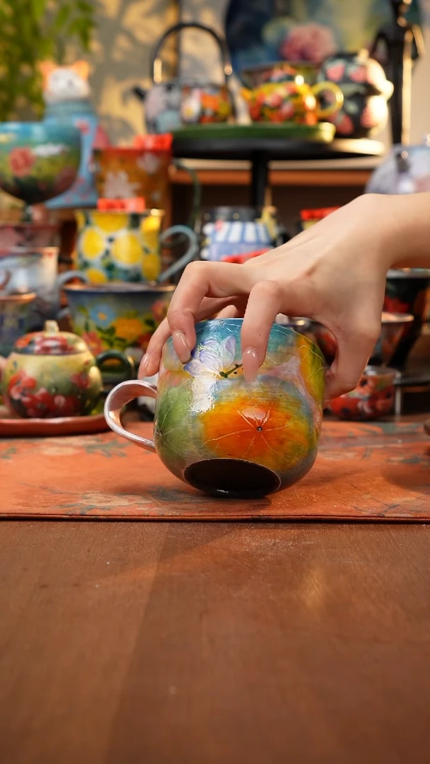 瓷片景德镇手工手绘427