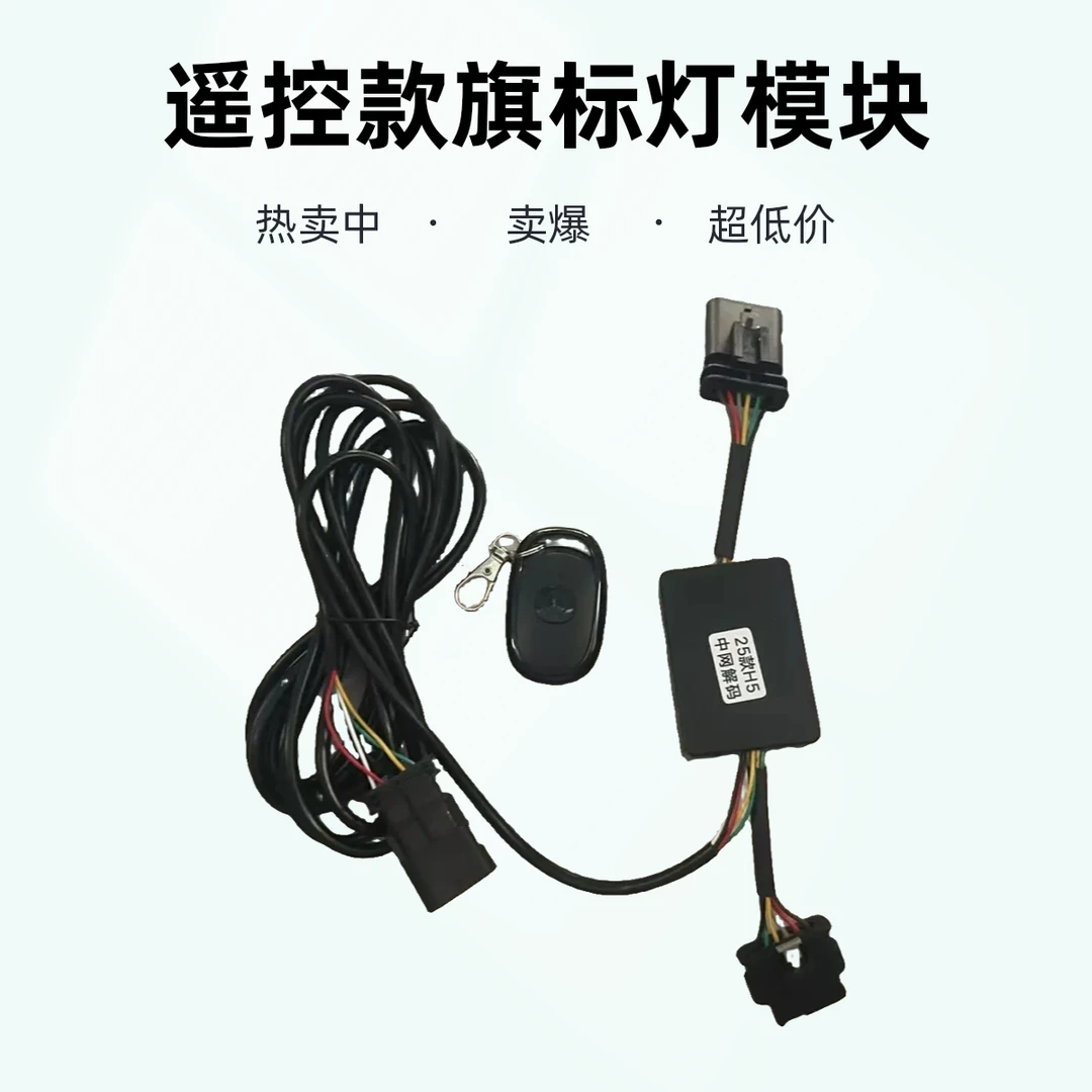 新25款红旗常亮模块H5/HS5/H6旗标灯phev中网机盖灯常亮解码器
