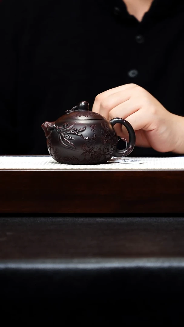 茶壶紫砂寿桃西施