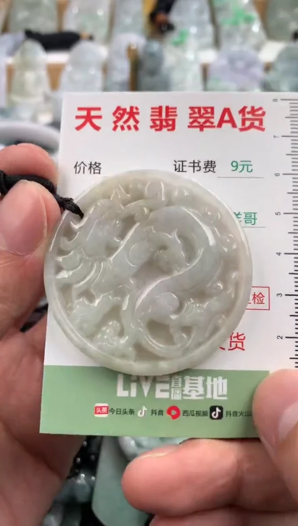 翡翠未镶嵌吊坠(不含链)1