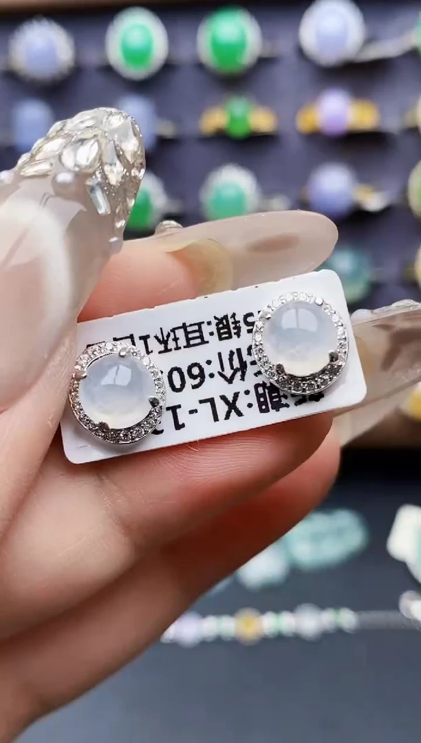 银S925镶嵌戒指翡翠0149