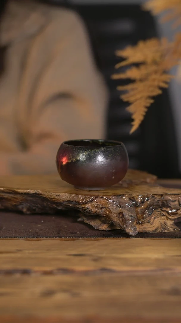 景德镇柴烧福利放漏 乌金泥杯子11