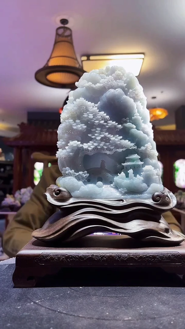 未镶嵌定制翡翠空**兰55/12/24/Y/山水