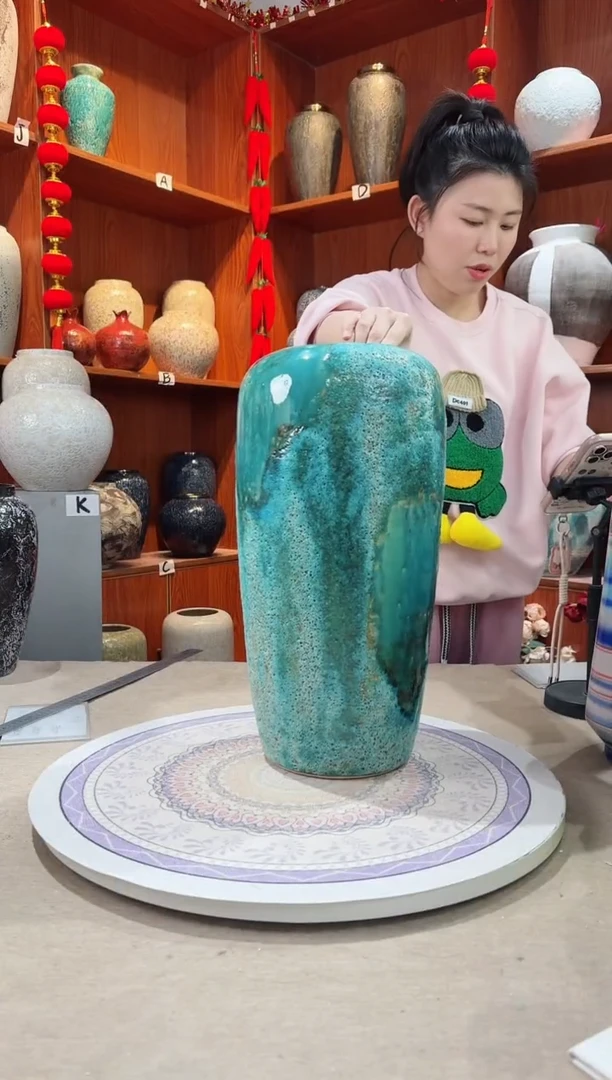 【闪购商品】瓶陶瓷花瓶 无花 草原映像落地40cm
